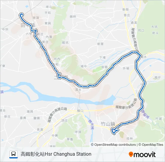 巴士6701的線路圖
