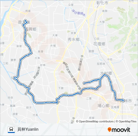 6704 Bus Line Map