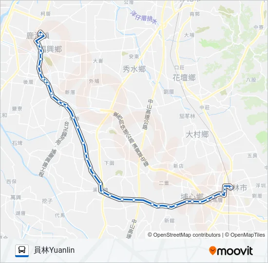 6705 Bus Line Map