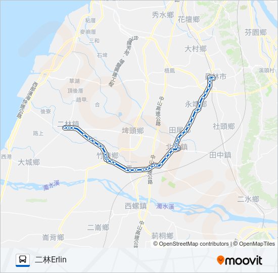 6707 bus Line Map