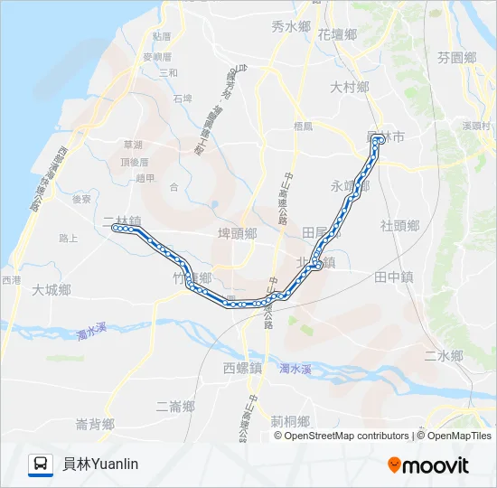 6707 Bus Line Map