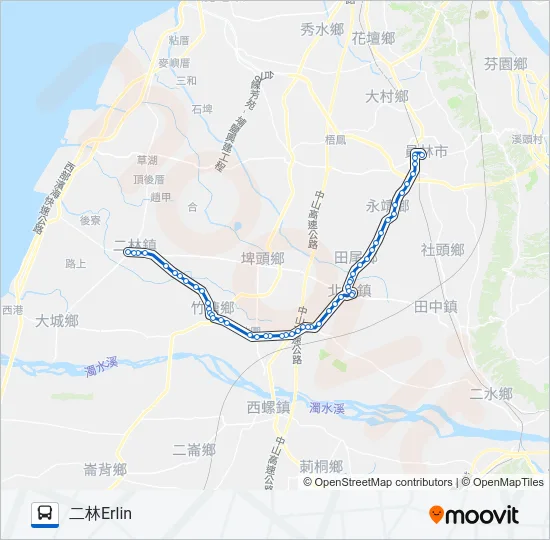 6707 Bus Line Map