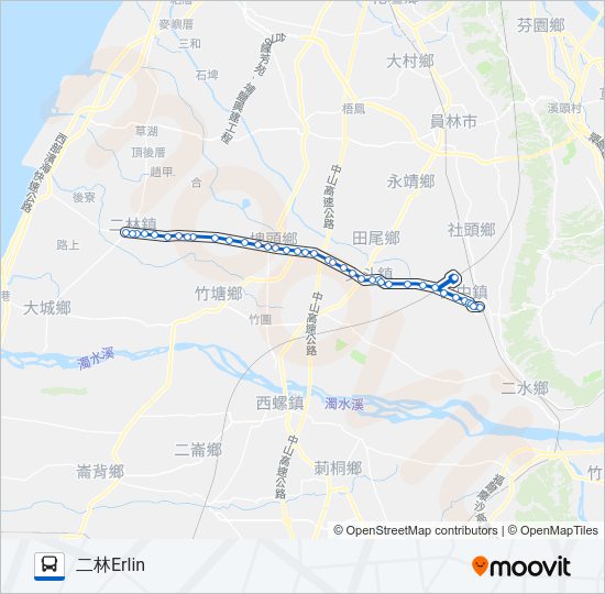 巴士6709的線路圖