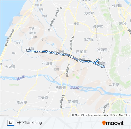 巴士6709的線路圖