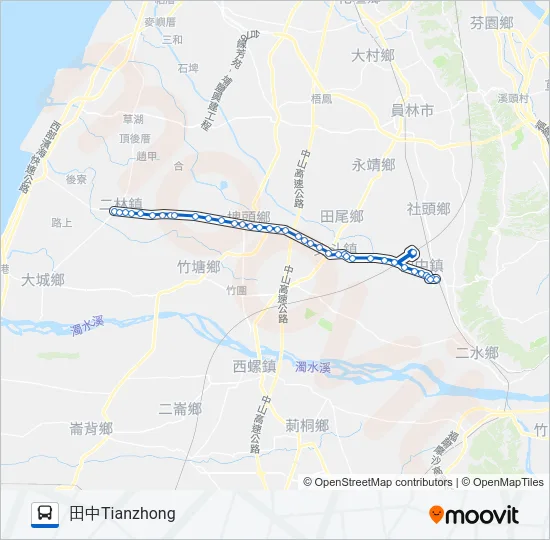 6709 Bus Line Map