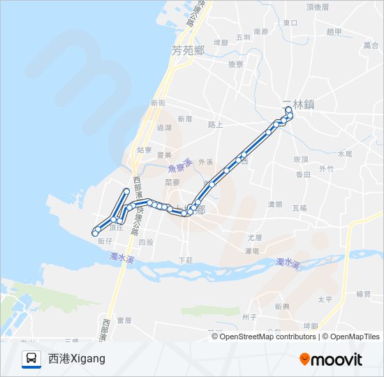 6711 bus Line Map