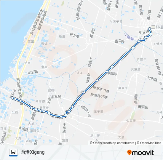 6712 Bus Line Map
