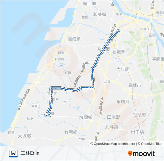 巴士6713的線路圖