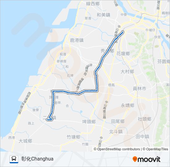 巴士6713的線路圖