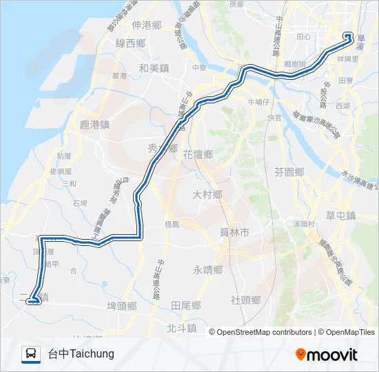 巴士6736的線路圖
