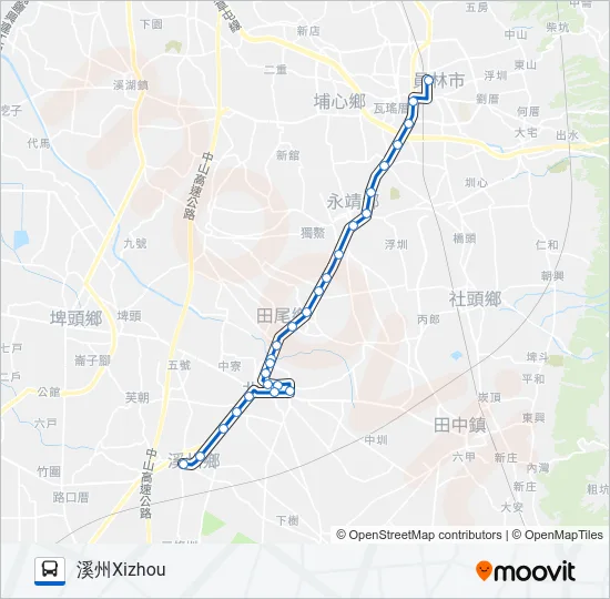 6881 Bus Line Map