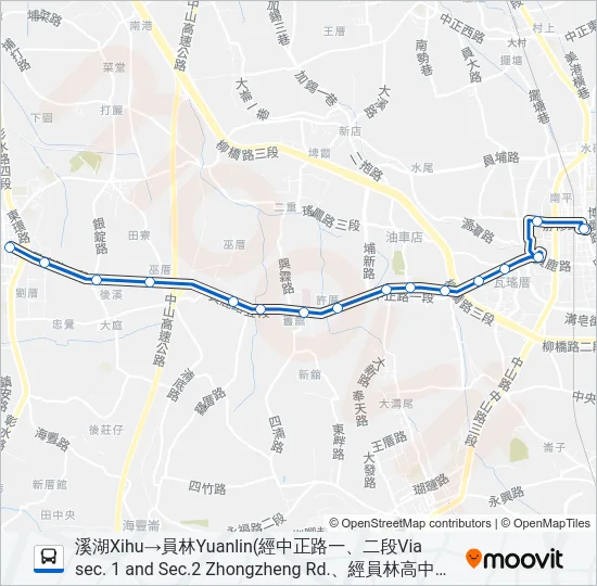 6703A Bus Line Map