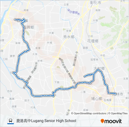 巴士6704A的線路圖