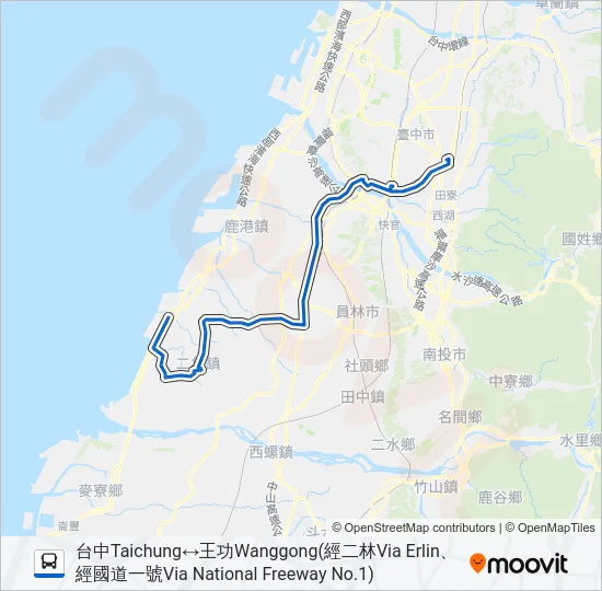 巴士6738A的線路圖