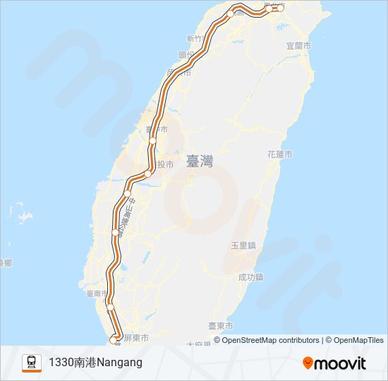 高鐵THSR train Line Map