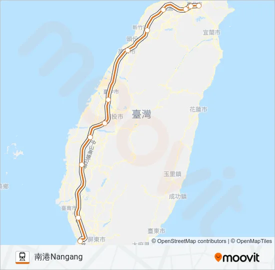 高鐵THSR Train Line Map