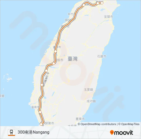 高鐵THSR Train Line Map