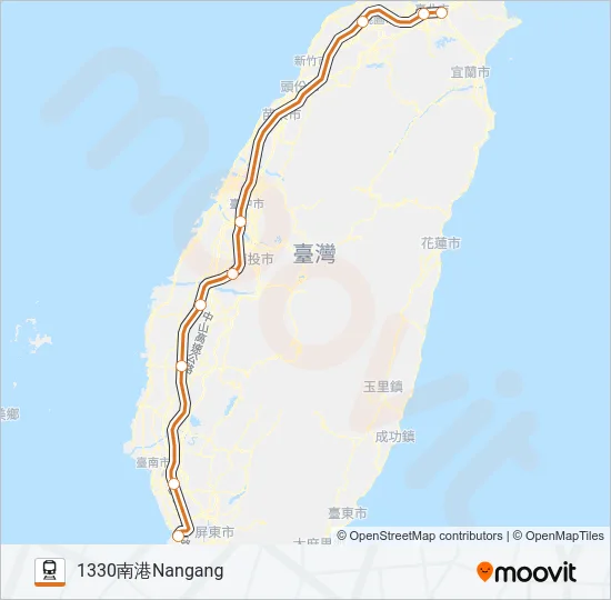 高鐵THSR Train Line Map
