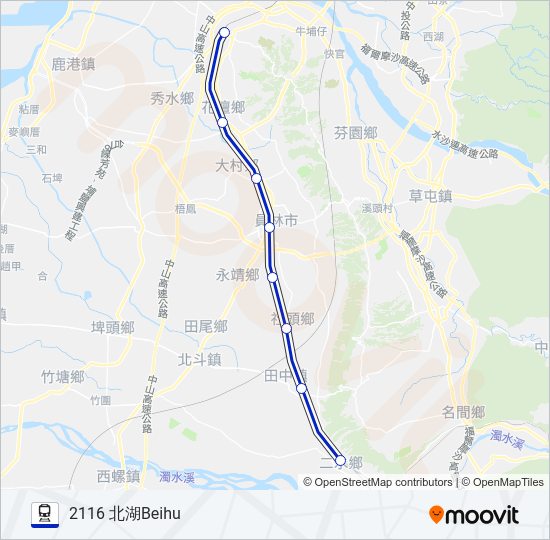 火車區間車LOCAL TRAIN的線路圖