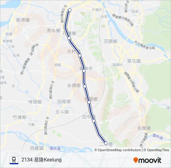 區間車LOCAL TRAIN Train Line Map