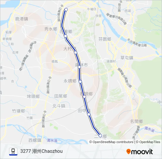 區間車LOCAL TRAIN Train Line Map