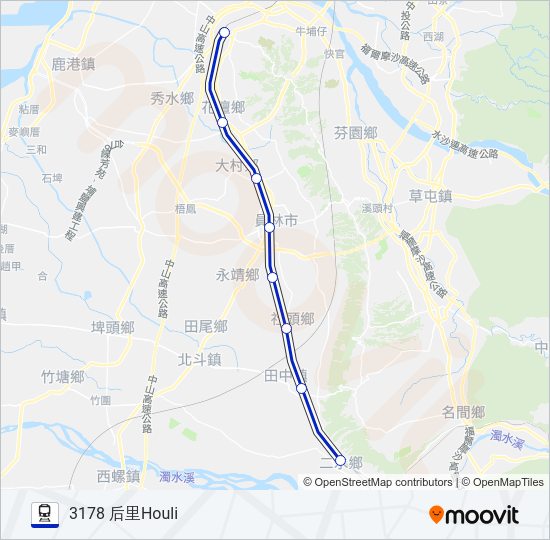 火車區間車LOCAL TRAIN的線路圖