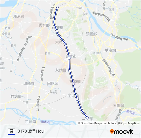 區間車LOCAL TRAIN Train Line Map