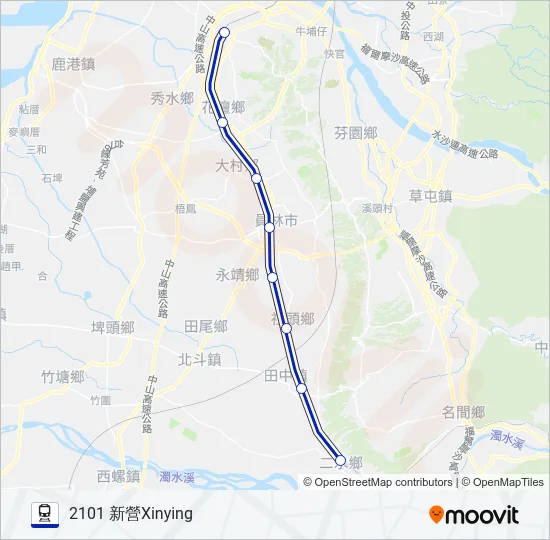 區間車LOCAL TRAIN Train Line Map