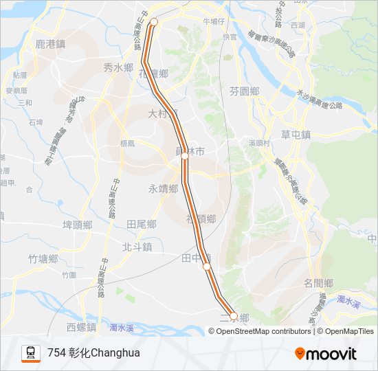 火車莒光號CHU-KUANG EXPRESS的線路圖