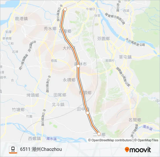 莒光號CHU-KUANG EXPRESS Train Line Map