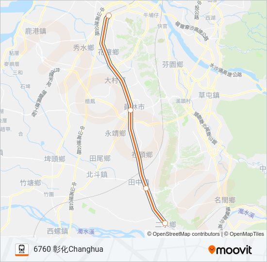 火車莒光號CHU-KUANG EXPRESS的線路圖