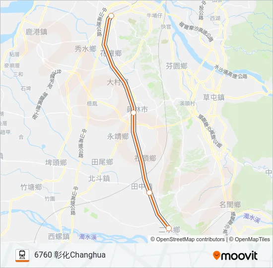莒光號CHU-KUANG EXPRESS Train Line Map
