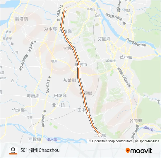 莒光號CHU-KUANG EXPRESS Train Line Map