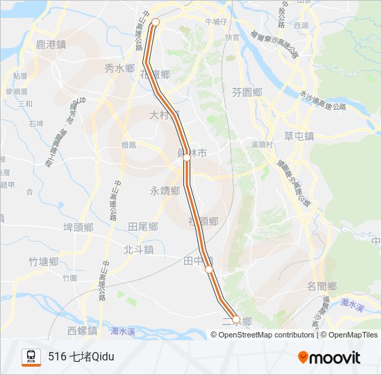 火車莒光號CHU-KUANG EXPRESS的線路圖