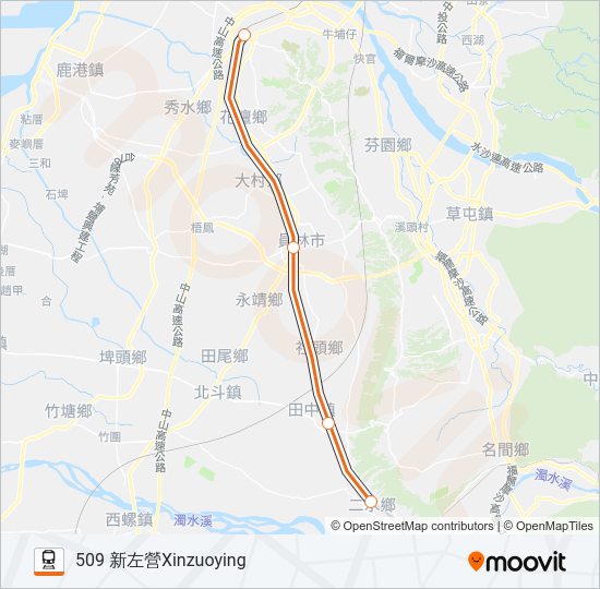 火車莒光號CHU-KUANG EXPRESS的線路圖