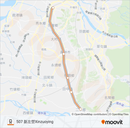 莒光號CHU-KUANG EXPRESS Train Line Map