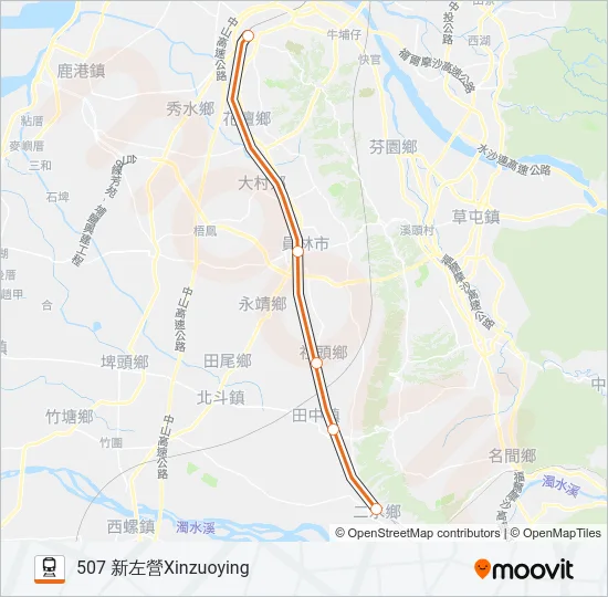 莒光號CHU-KUANG EXPRESS Train Line Map