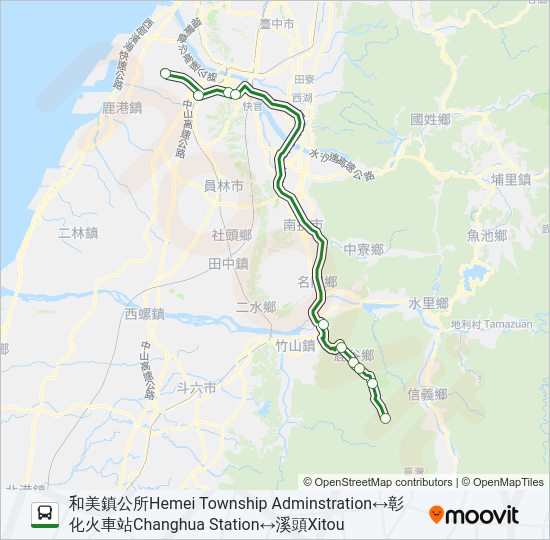 巴士9B的線路圖