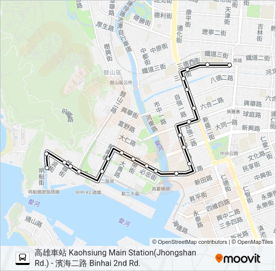 巴士248區間車的線路圖