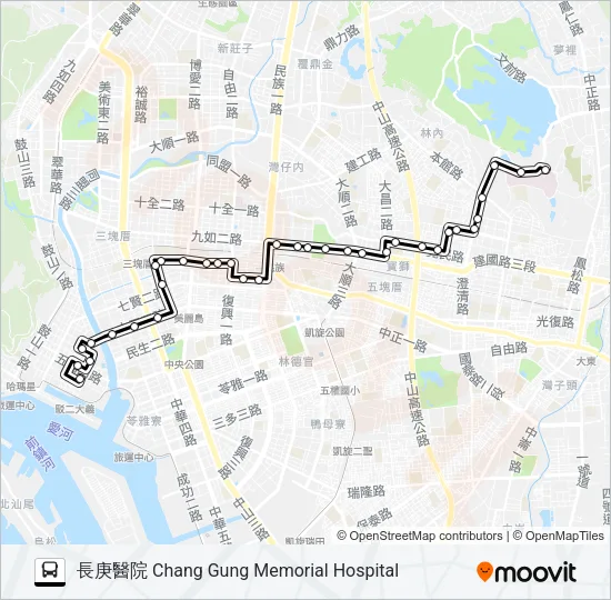 60覺民幹線區間車 Bus Line Map