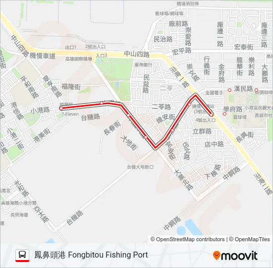 紅2 Bus Line Map