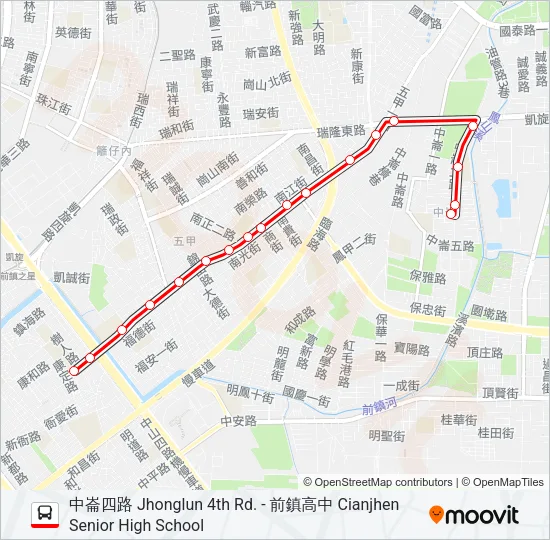 紅10區間車 Bus Line Map