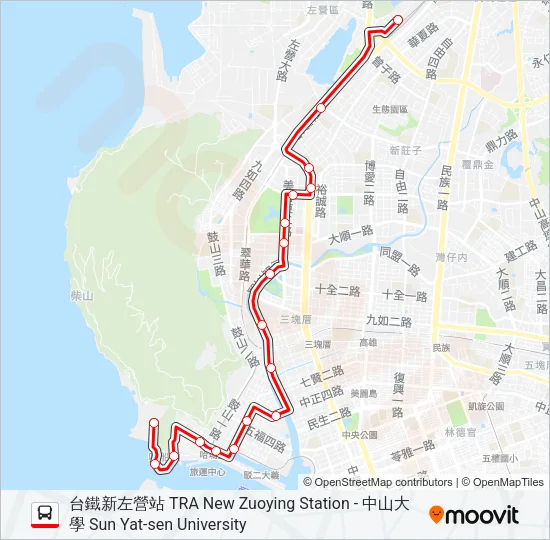 紅52 Bus Line Map