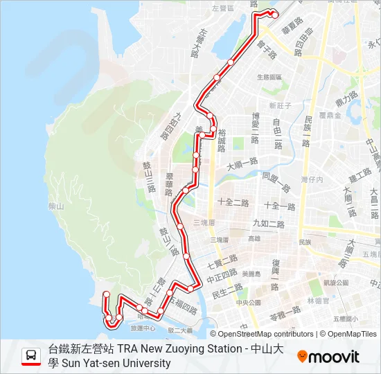 紅52 Bus Line Map