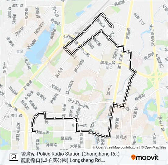 3繞(17時以後改道文信路) Bus Line Map