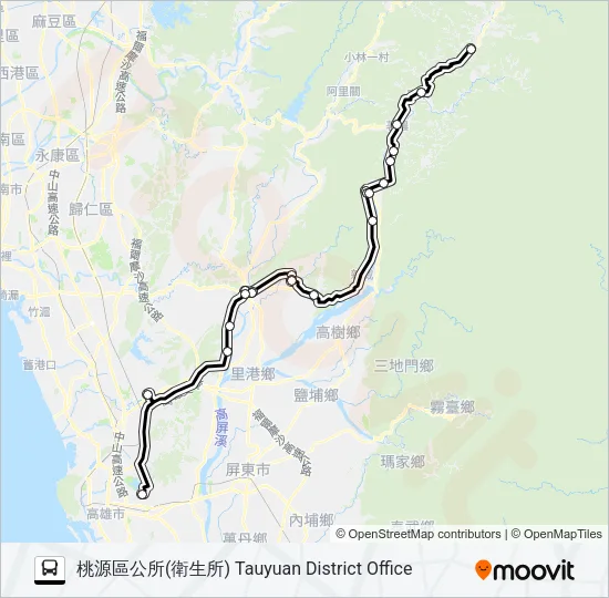 JOY Bus Line Map