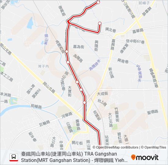 紅65 bus Line Map