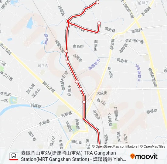 紅65 Bus Line Map