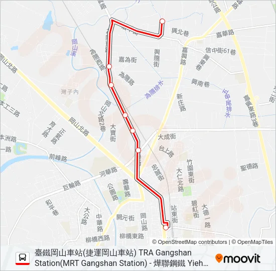 紅65 Bus Line Map