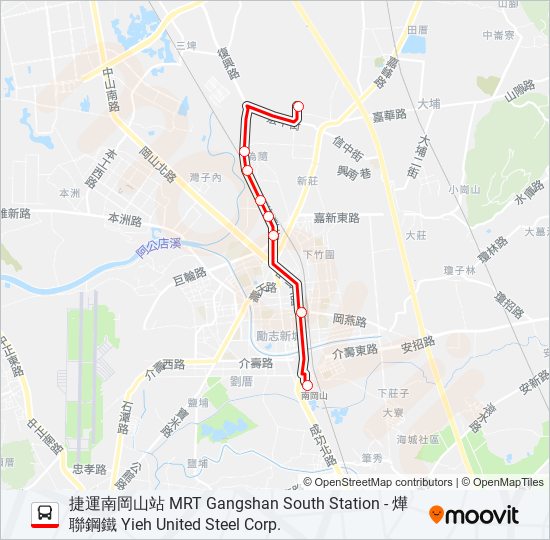 紅65 bus Line Map